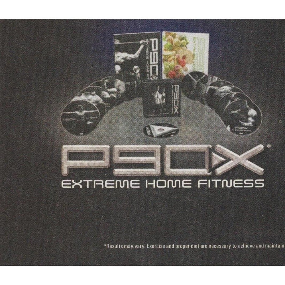 2009 P90X Print Ad Tony Horton Retro Extreme Home Fitness Workout Decor